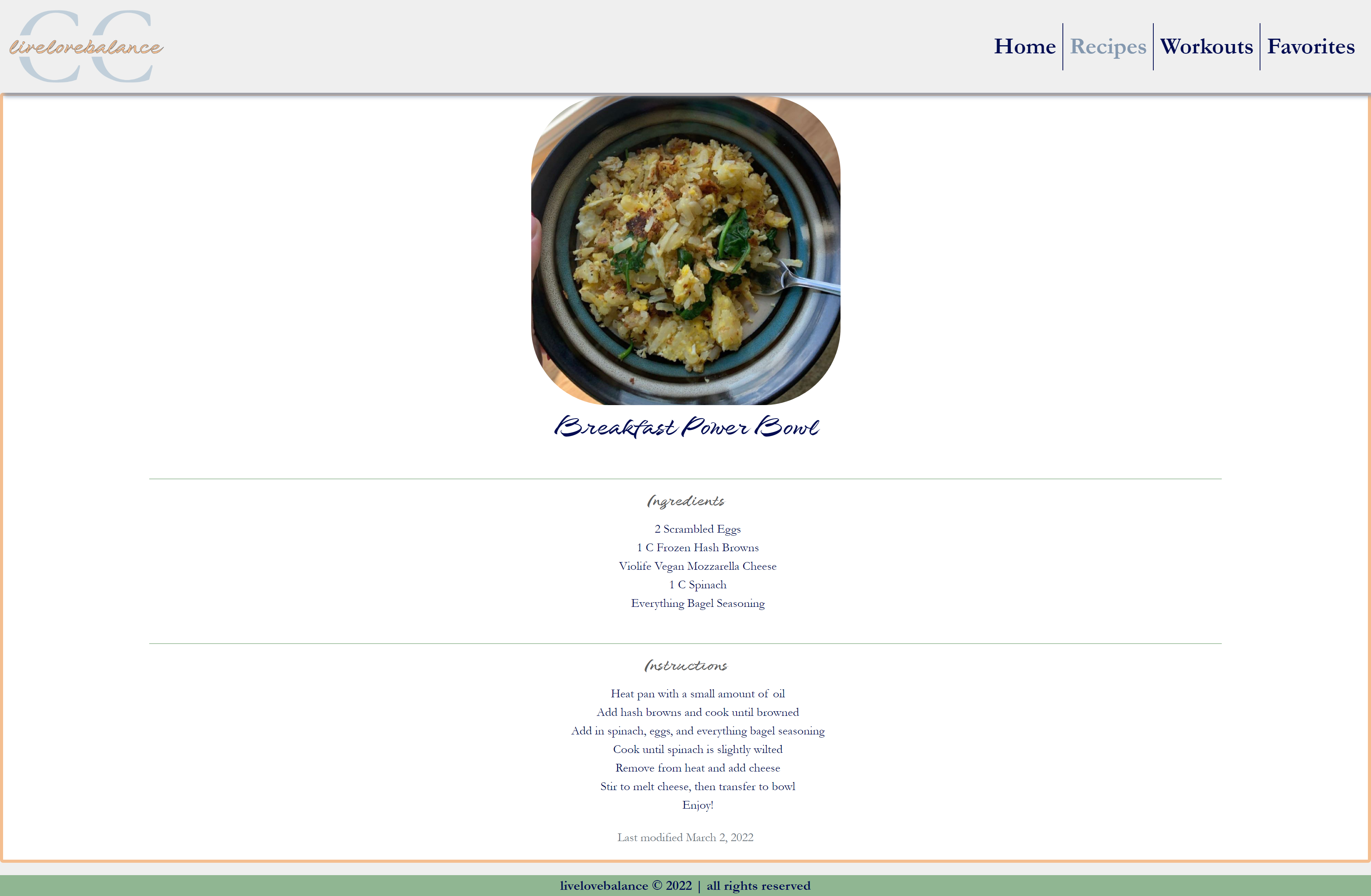 llb breakfast bowl recipe page