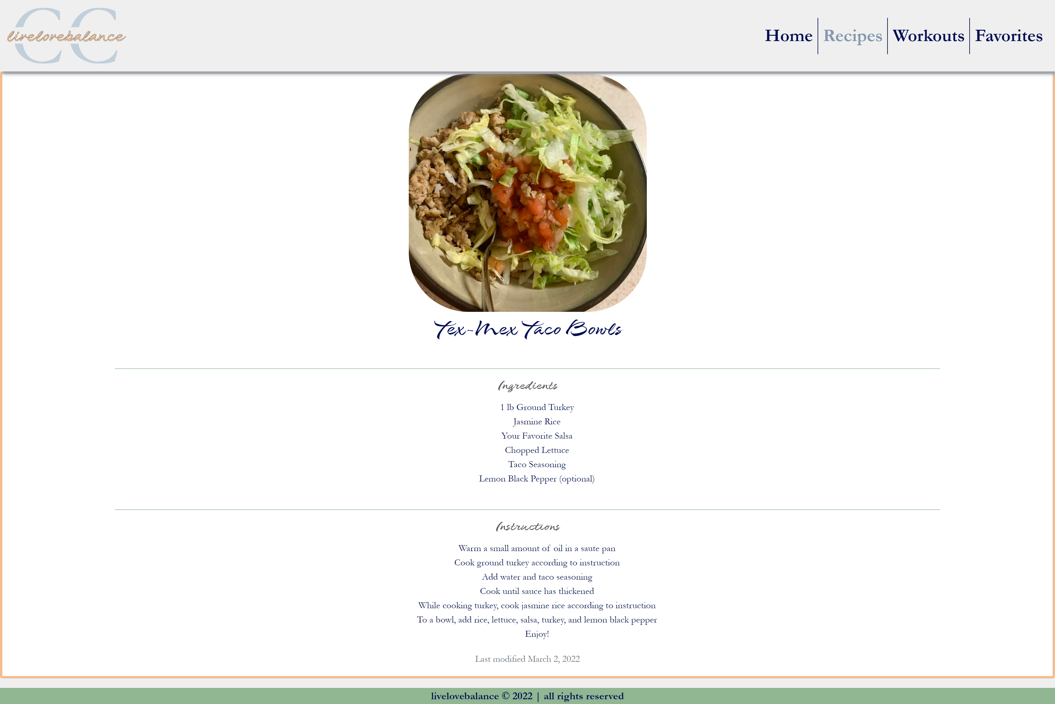 llb taco bowl recipe page