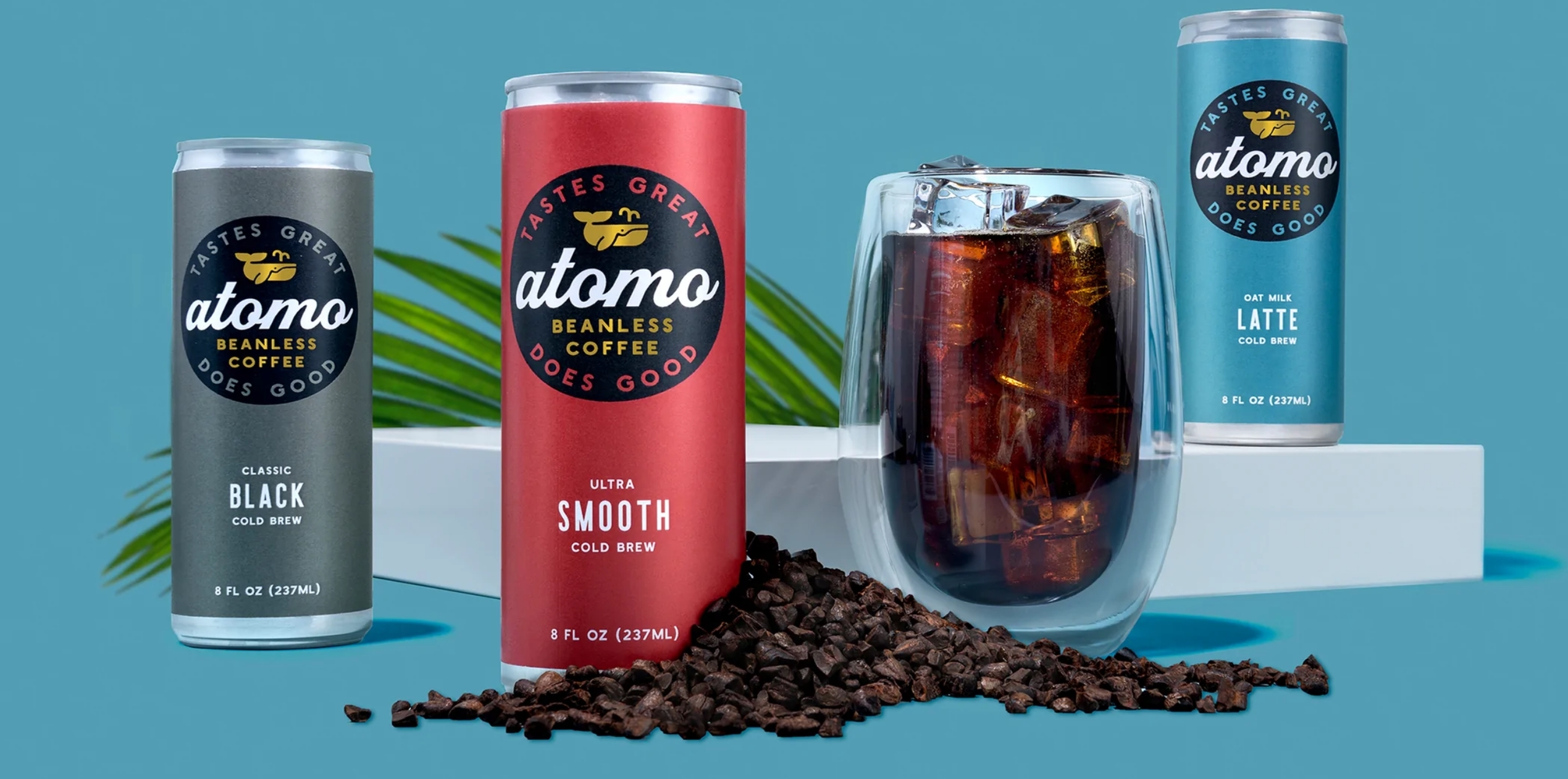 image of atomo coffee cans from atomo website