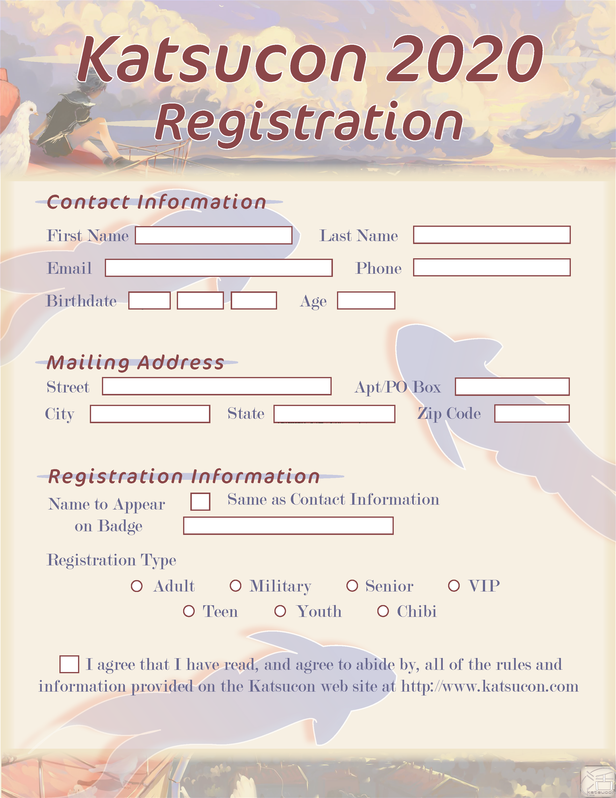 katsucon registration form